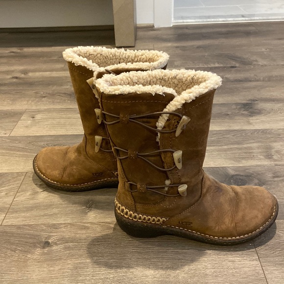 Ugg Brown Suede Boots - Picture 1 of 6